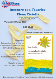 Presentazione Libro "Le margherite gialle" di Elena Cicciolla